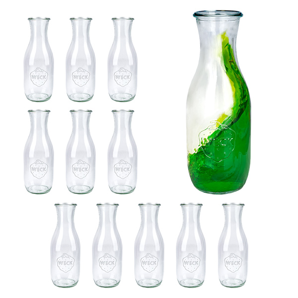 Set di 12 vasetti Weck da 1062 ml per succhi di frutta Set di 12 vasetti Weck da 1062 ml per succhi di frutta