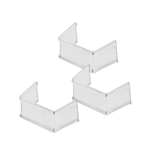 1 graffetta a U di carta, lunghezza 33, bianca