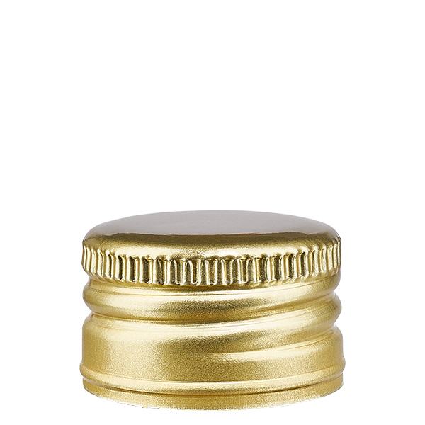 PP22 tappo in alluminio dorato senza bordo arrotolato