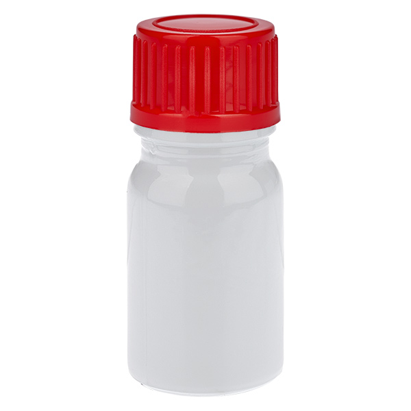 Flacone da 5 ml con tappo a vite da 11 mm rosso standard WhiteLine UT18/5