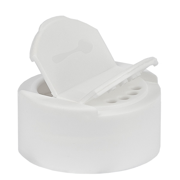 Coperchio per barattolo di sale/spezie con doppia apertura, bianco Coperchio per barattolo di sale/spezie con doppia apertura, bianco