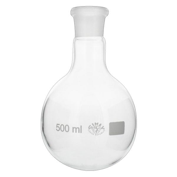 Pallone a fondo tondo da 500 ml con giunto standard rettificato (29/32)