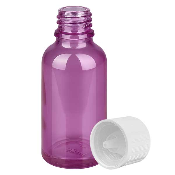 Flacone contagocce da 30 ml 1,2 mm bianco standard a prova di bambino PurpleLine.UT18/30