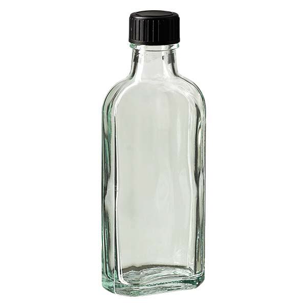 Tappo a vite trasparente Meplat da 100 ml con disco di tenuta in EPE Tappo a vite trasparente Meplat da 100 ml con disco di tenuta in EPE
