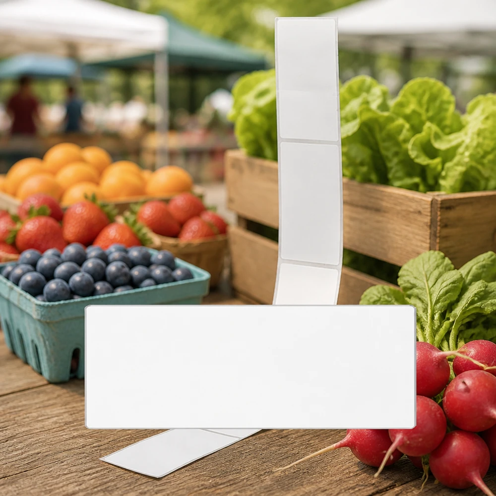 Confezione da 20 etichette 54 x 154,5 mm per etichettatura Etichette 54x154,5 mm per cartellini dei prezzi al mercato settimanale di frutta e verdura fresca