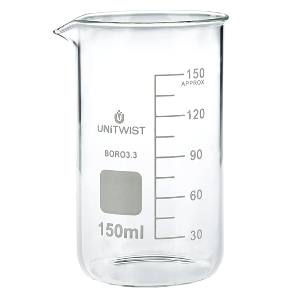Bicchiere 150ml in borosilicato, forma alta UNITWIST