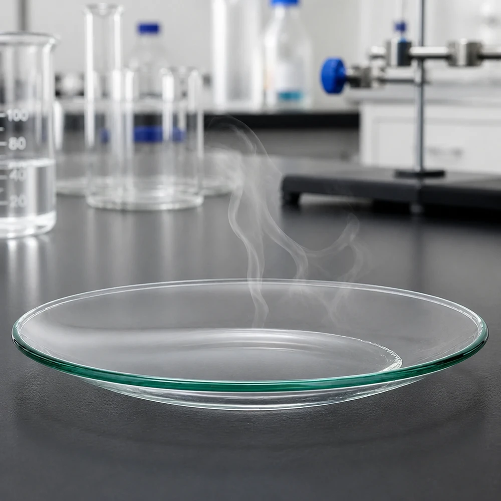 Versatile piatto in vetro da 110 mm per l'evaporazione e la cristallizzazione in laboratorio