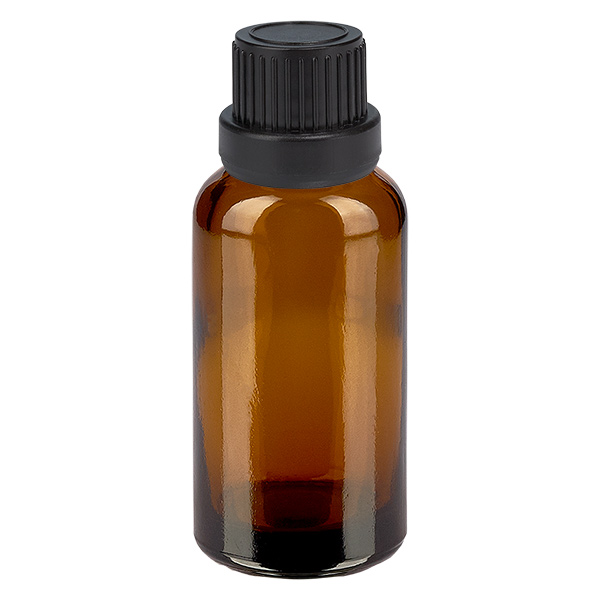 Flacone contagocce da 30 ml 2 mm nero OV BrownLine UT18/30