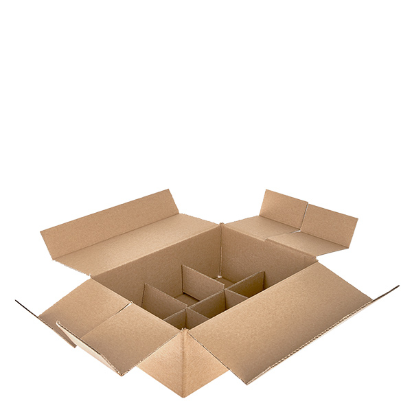 Scatole di vetro (25 pezzi) con 6 scomparti 330x223x115 mm Scatole di vetro (25 pezzi) con 6 scomparti 330x223x115 mm