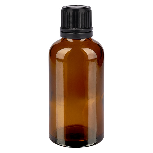 Bottiglia da 50ml 11mm SV nero OV BrownLine UT18/50
