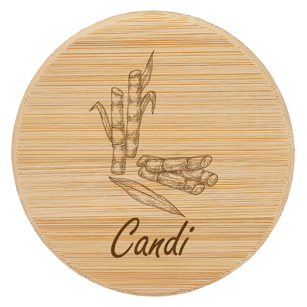 Coppia in legno "candi" per WECK RR100