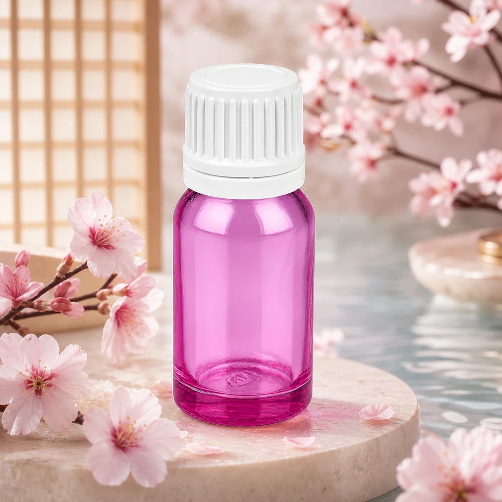 Bottiglia da 10ml tappo a vite 11mm bianco Originalità tappo a vite PurpleLine UT18/10 Flacone viola da 10 ml con tappo bianco a prova di bambino per una conservazione sicura