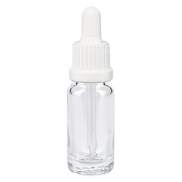 Flacone per pipetta trasparente da 10 ml OV bianco ApoGlas
