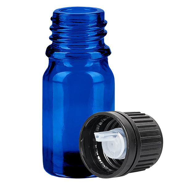 Flacone contagocce da 5 ml 1 mm nero OV BlueLine UT18/5