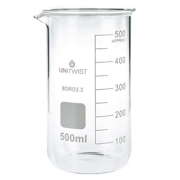 Bicchiere 500ml borosilicato, stampo alto UNITWIST Bicchiere 500ml borosilicato, stampo alto UNITWIST