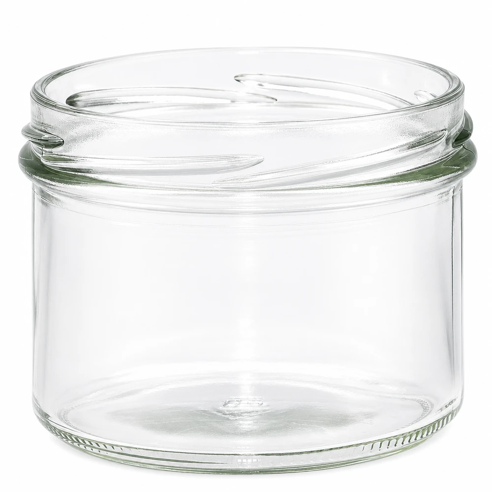 UNiTWIST Sturz225 - Capacità 225ml TO82 Vasetto vuoto da 225 ml con filettatura TO82 trasparente senza coperchio per marmellate e conserve