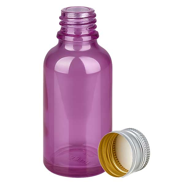 Bottiglia da 30ml tappo a vite 11mm alluminio-argento standard PurpleLine.UT18/30