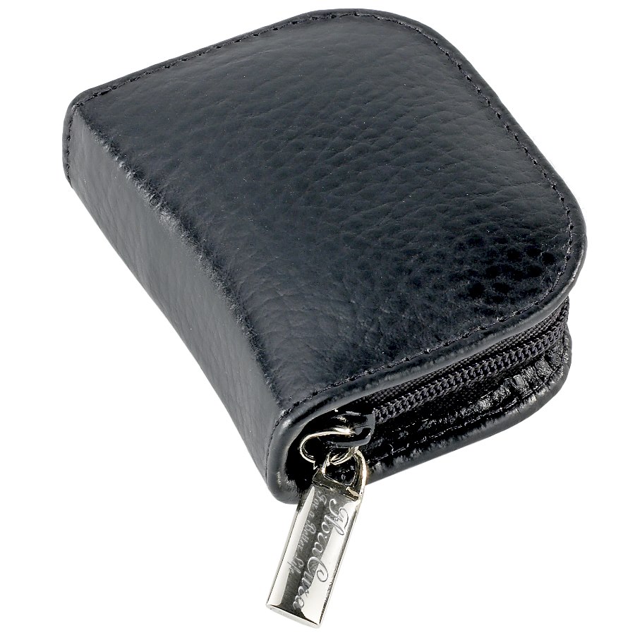 Custodia in pelle nera per 10 vasetti ø 8-10mm FloraCura