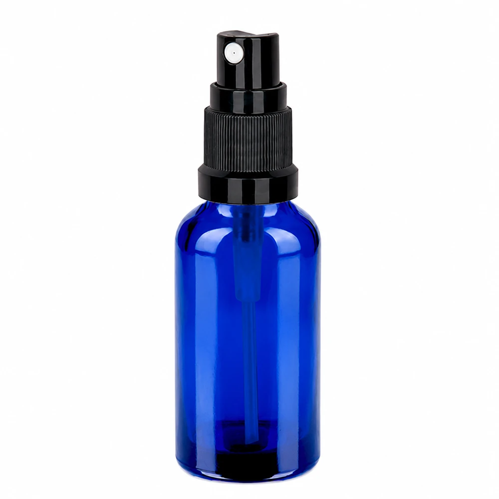 Flacone spray 30ml nero STD BlueLine UT18/30 Flacone spray professionale a pompa da 30 ml per cosmetici fai da te e prodotti naturali