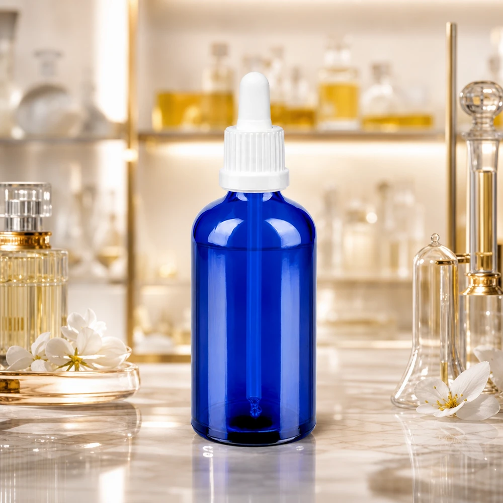 Flacone per pipette da 100 ml bianco OV BlueLine UT18/100 Bottiglia per pipette di qualità da laboratorio da 100 ml con pipetta graduata per misurazioni precise