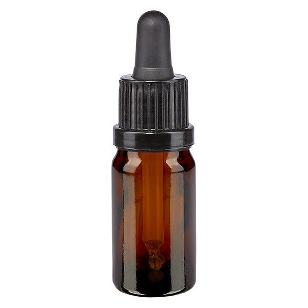 Bottiglia per pipette marrone da 5ml OV nero ApoGlas Bottiglia per pipette marrone da 5ml OV nero ApoGlas