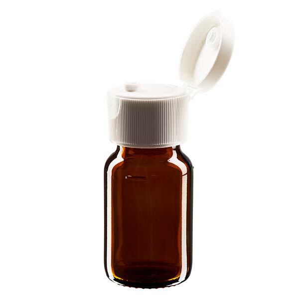 Flacone per medicinali da 30 ml, marrone, con tappo flip-top ApoGlas