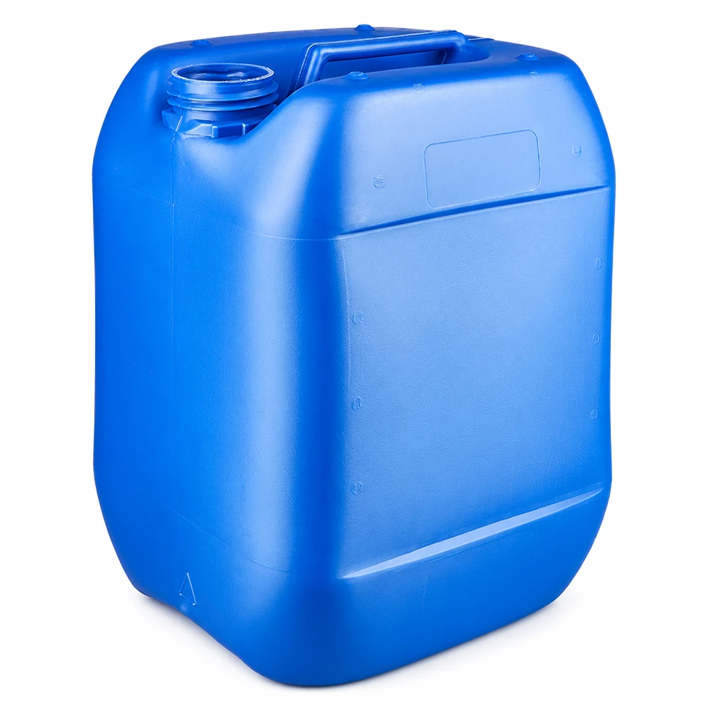 Tanica 10 litri blu senza tappo Tanica in plastica blu da 10 litri senza tappo, con manico, in HDPE