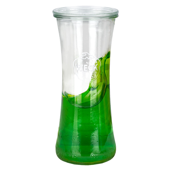 Set di 12 vasetti Weck da 700 ml con coperchio di vetro Set di 12 vasetti Weck da 700 ml con coperchio di vetro