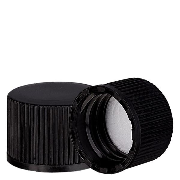 Tappo a vite nero con inserto in PE