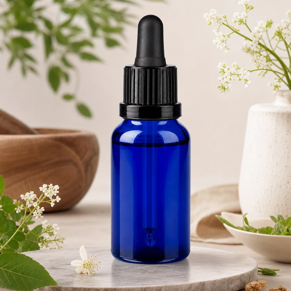 Flacone per pipette da 20 ml nero OV BlueLine UT18/20 Flacone dosatore compatto da 20 ml con design ergonomico per una facile manipolazione e porzionatura