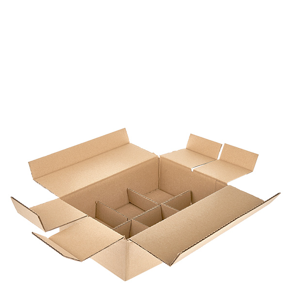 Scatole di vetro (25 pezzi) con 6 scomparti 273x183x75 mm Scatole di vetro (25 pezzi) con 6 scomparti 273x183x75 mm