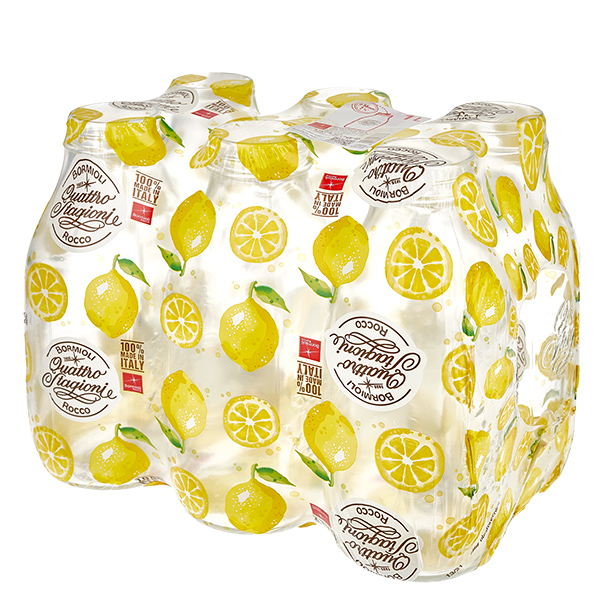 Bottiglia in vetro da 1000ml "Quattro Stagioni" con coperchio