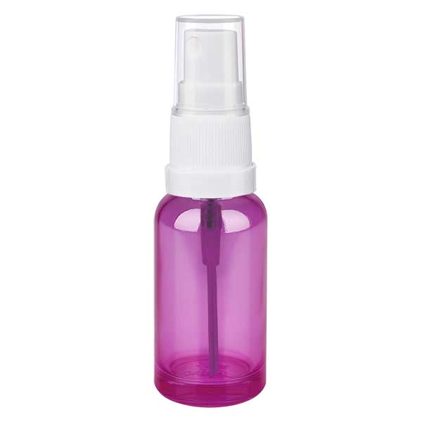 Flacone spray da 20 ml bianco/trasparente Standard PurpleLine UT18/20