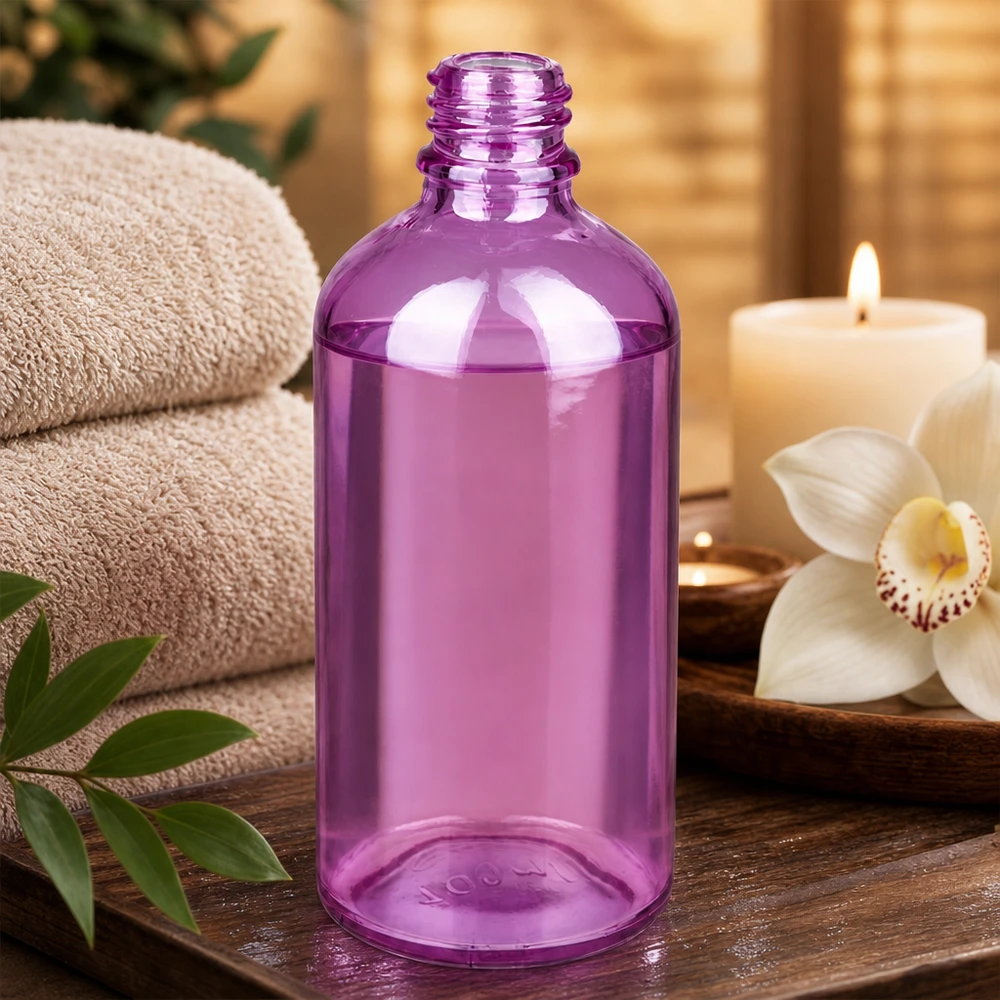 Bottiglia da farmacia da 100 ml PurpleLine UT18/100 UNiTWIST PurpleLine UT18/100 flacone da farmacia in elegante colore viola per prodotti di cura di alta qualità