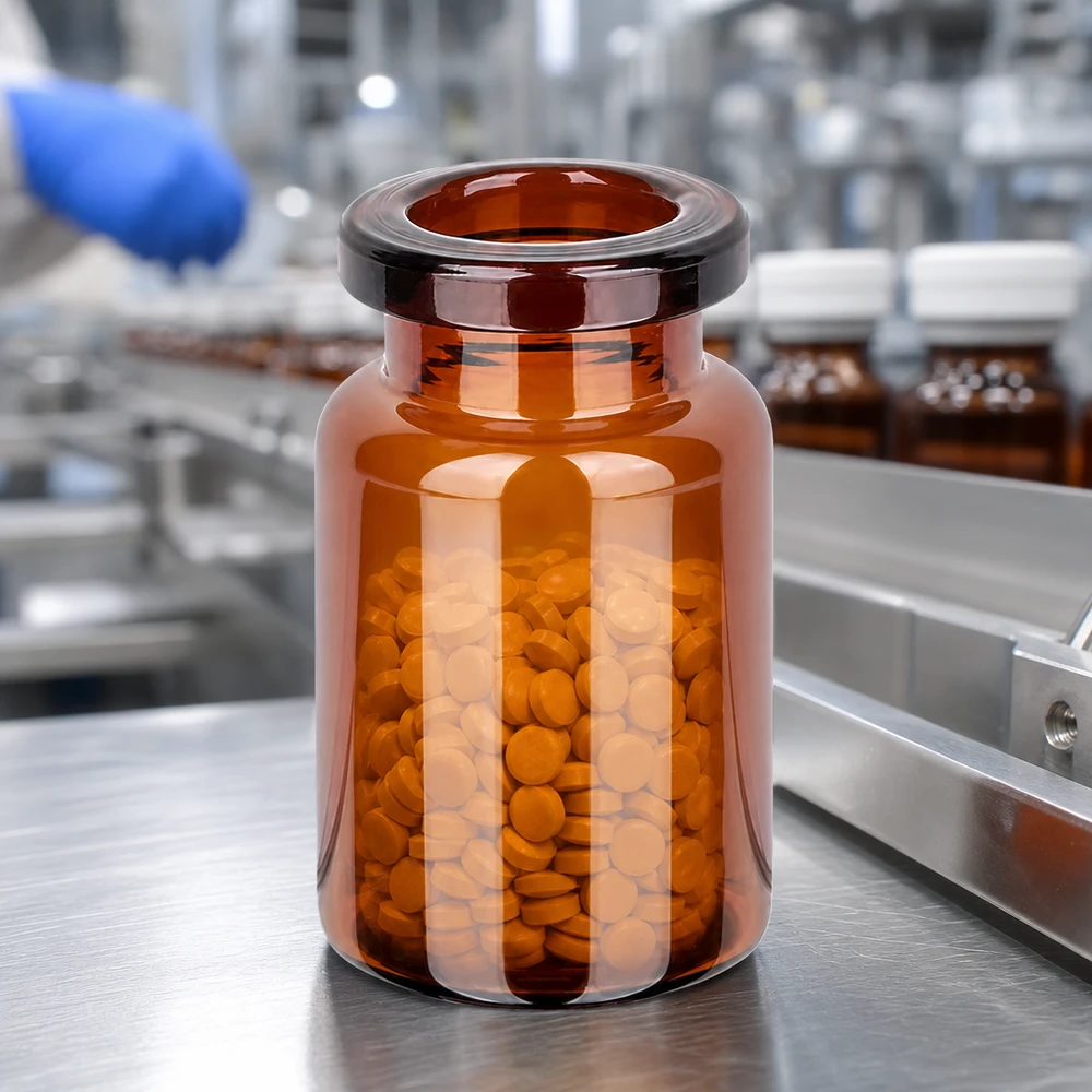 Flacone da iniezione in vetro ambrato da 5ml Lichtschutzflasche Braunglas 5ml mit kompaktem Fassungsvermögen für feste Arzneiformen