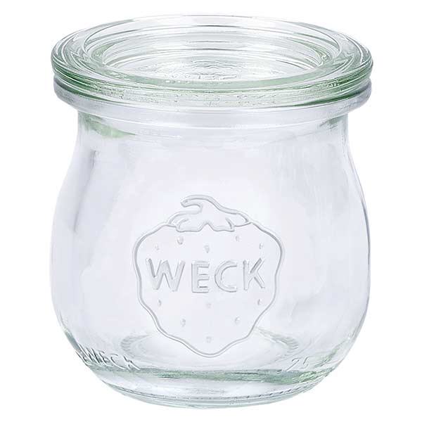 Barattolo a tulipano da 75 ml con coperchio in vetro WECK RR40 Barattolo a tulipano da 75 ml con coperchio in vetro WECK RR40