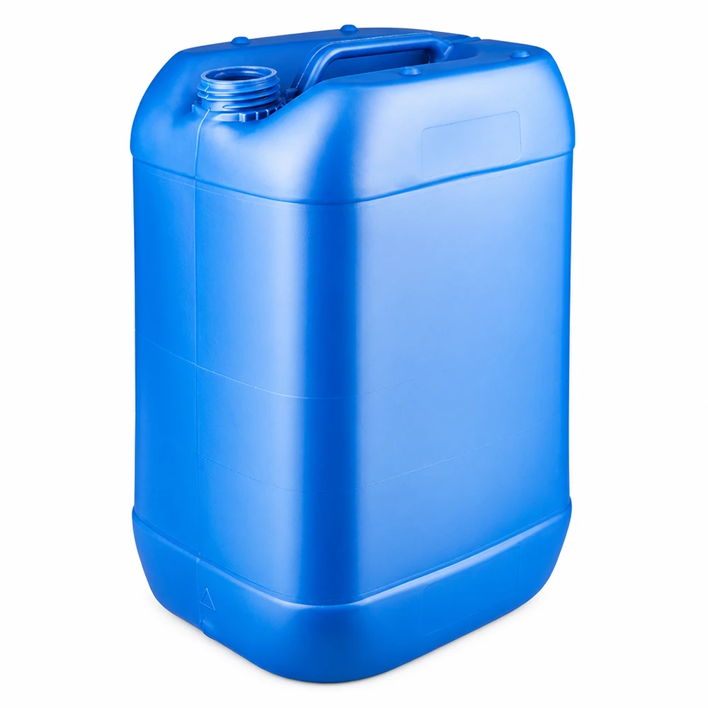 Tanica 25 litri blu senza tappo Tanica in plastica blu da 25 litri senza tappo per lo stoccaggio sicuro di liquidi