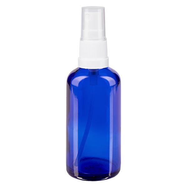 Flacone spray blu da 50ml STD bianco/trasparente apoGlas Flacone spray blu da 50ml STD bianco/trasparente apoGlas