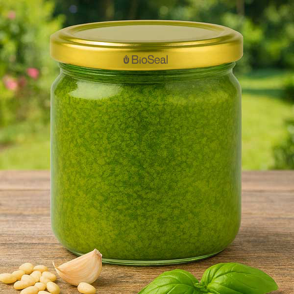 UNiTWIST Runda408 con coperchio dorato. Coperchio TO82 BioSeal