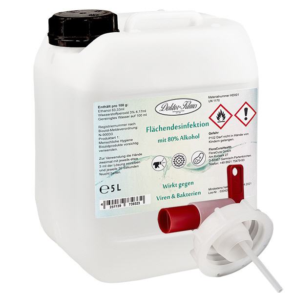 Ricarica per la disinfezione delle superfici 5L Doktor-Klaus