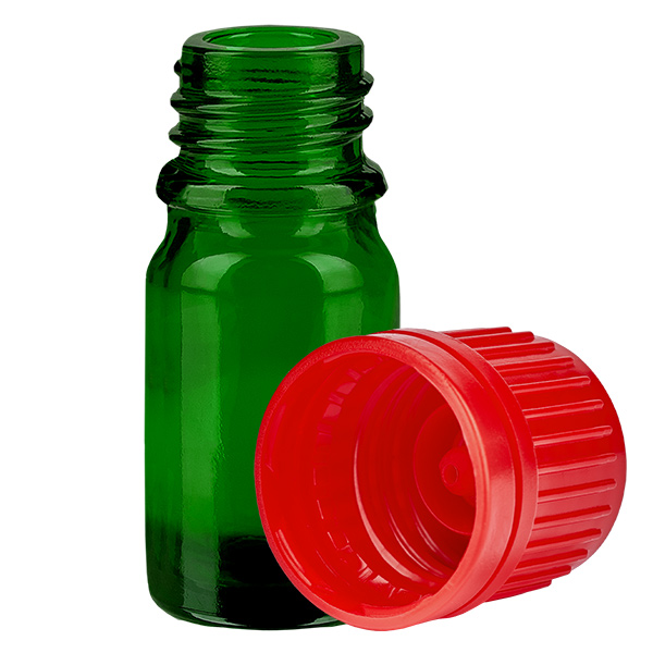Bottiglia da 5ml 11mm SV rosso OV GreenLine UT18/5 Bottiglia da 5ml 11mm SV rosso OV GreenLine UT18/5