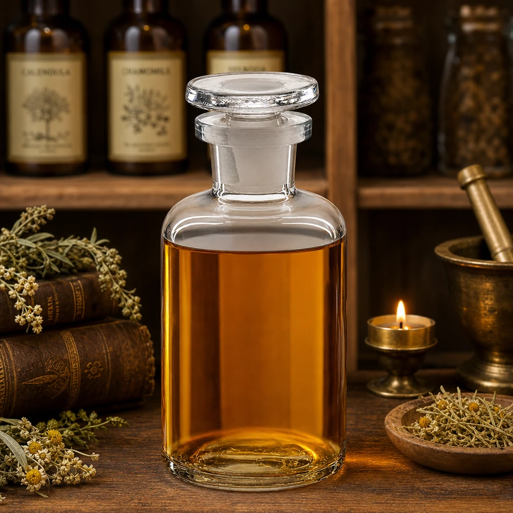Bottiglia a spalla tonda 50ml trasparente collo stretto tappo in vetro Piccola bottiglia di vetro da 50 ml con tappo in vetro, a collo stretto e spalle arrotondate, per oli essenziali