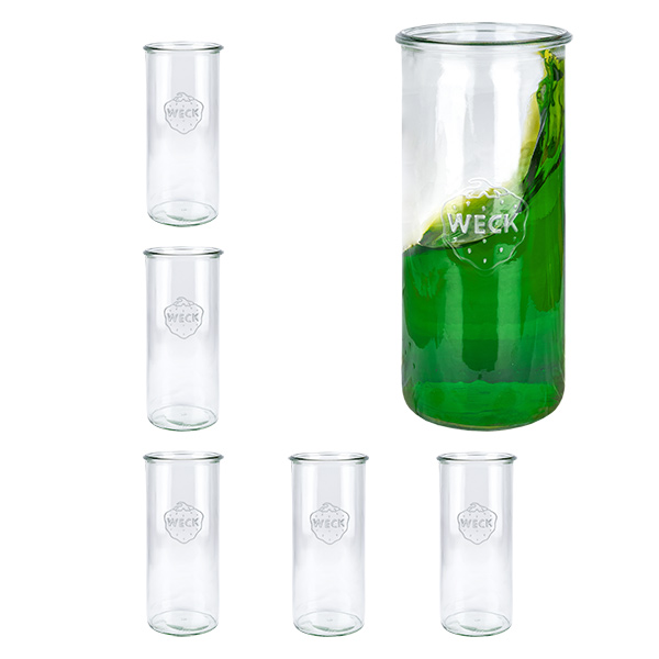 Set di 6 vasi Weck 1500 ml tumbler rotondo