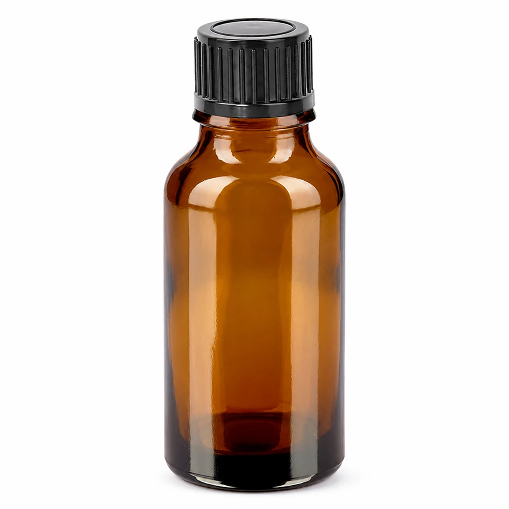 Bottiglia da 20ml 11mm SV nero STD BrownLine UT18/20 Flacone marrone da 20 ml con protezione UV in vetro di alta qualità per sostanze sensibili alla luce