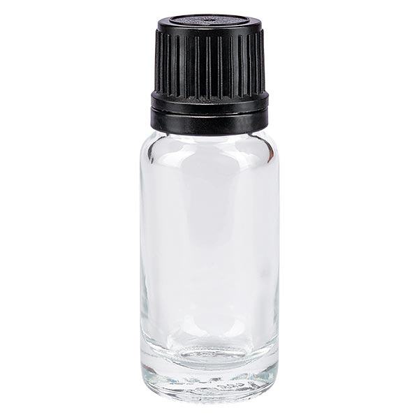 Flacone da 10ml trasparente (Glo.) GR OV nero/8mm ApoGlas