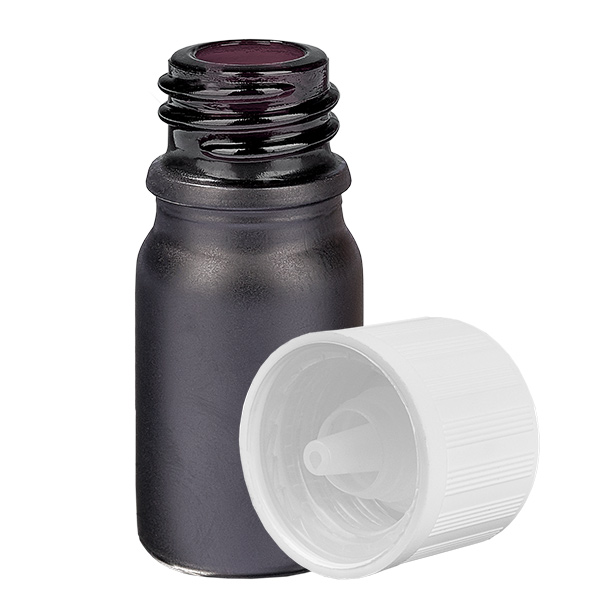 Flacone contagocce da 5 ml 1,2 mm w. STD KiSi BlackLine UT18/5