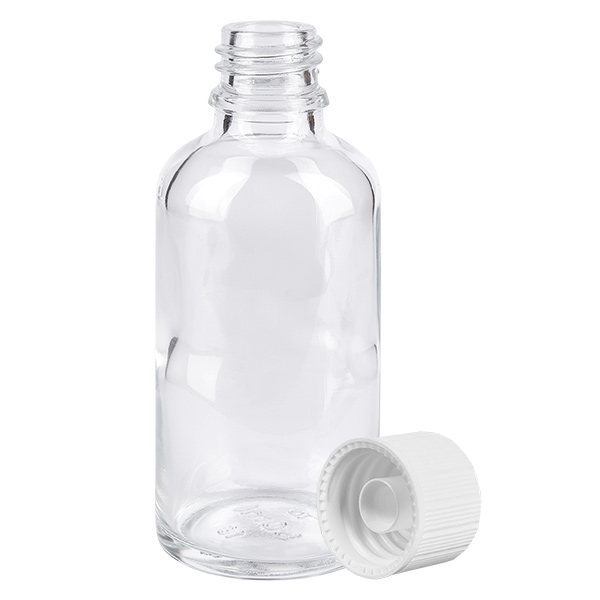 Bottiglia da 50ml 11mm SV bianco STD ClearLine UT18/50