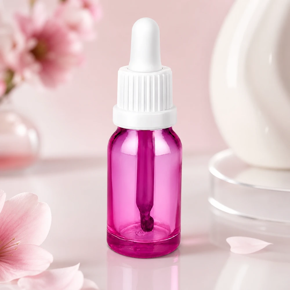 Flacone per pipette da 10 ml bianco Originality con tappo a vite PurpleLine UT18/10 Bottiglia professionale in vetro da 10 ml con attacco per pipetta per applicazioni di laboratorio
