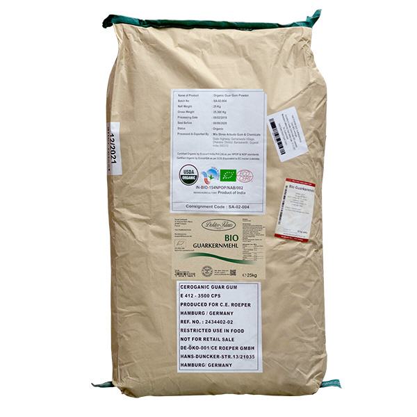 Confezione da 25 kg di gomma di guar biologica Doktor-Klaus.
