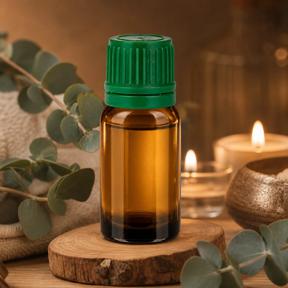Bottiglia da 10ml 11mm SV verde OV BrownLine UT18/10 Flacone di alta qualità da 10 ml in vetro ambrato a protezione della luce con coperchio verde ergonomico